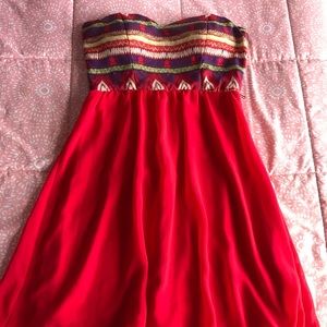 Red cute dress